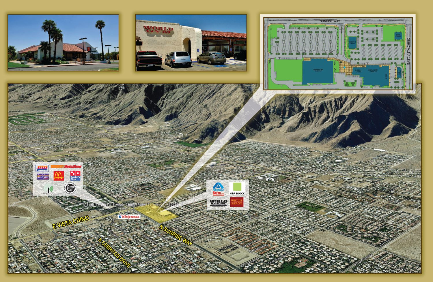 Sunrise Square Shopping Center: 1751 N Sunrise Way, Palm Springs, CA 92262